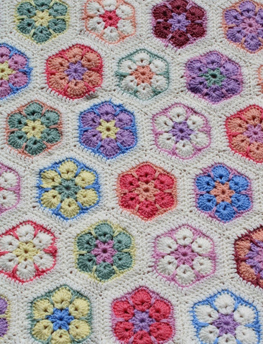 Daisy Chain Pram Blanket