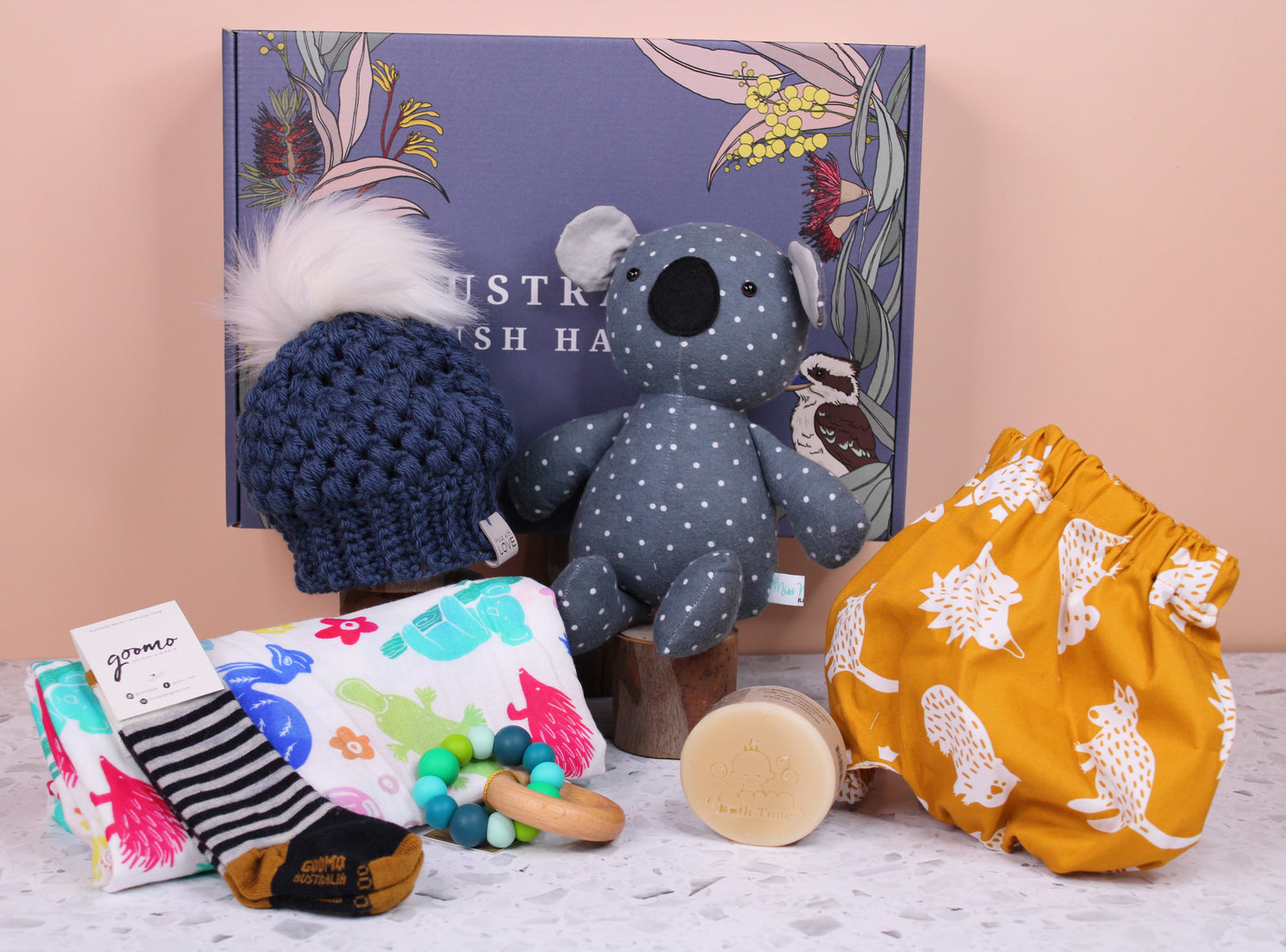 Aussie Baby Hamper- Blue Tones