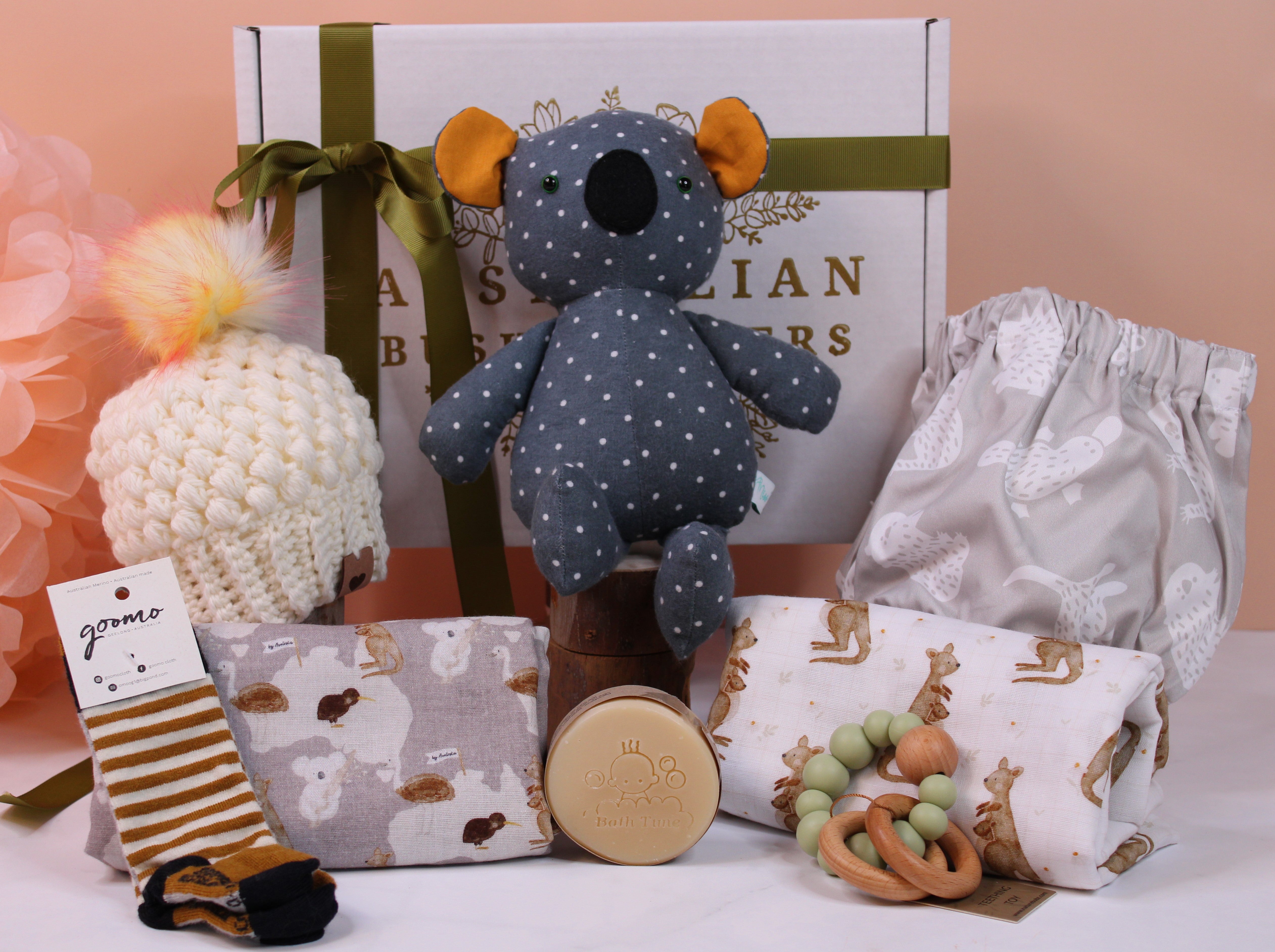 Aussie Baby Hamper Neutral Australian Bush Hampers